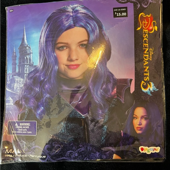 Kids' Disney Descendants Mal Halloween Wig - Picture 1 of 7